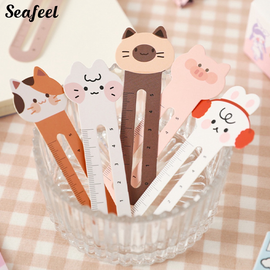 Set 30 Bookmark Giấy 5cm Đánh Dấu Trang Sách Hình Động Vật Hoạt Hình Đa Năng