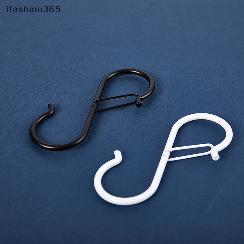 Set 2 Móc Treo Đồ Hình Chữ S Bằng Kim Loại Tiện Dụng Cho Nhà Bếp / Phòng Tắm