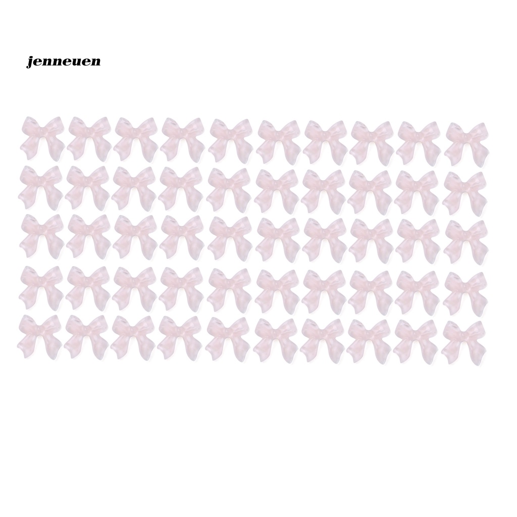 Set 50 Phụ Kiện Nơ Trang Trí Móng Tay Nghệ Thuật Cho Nữ DIY