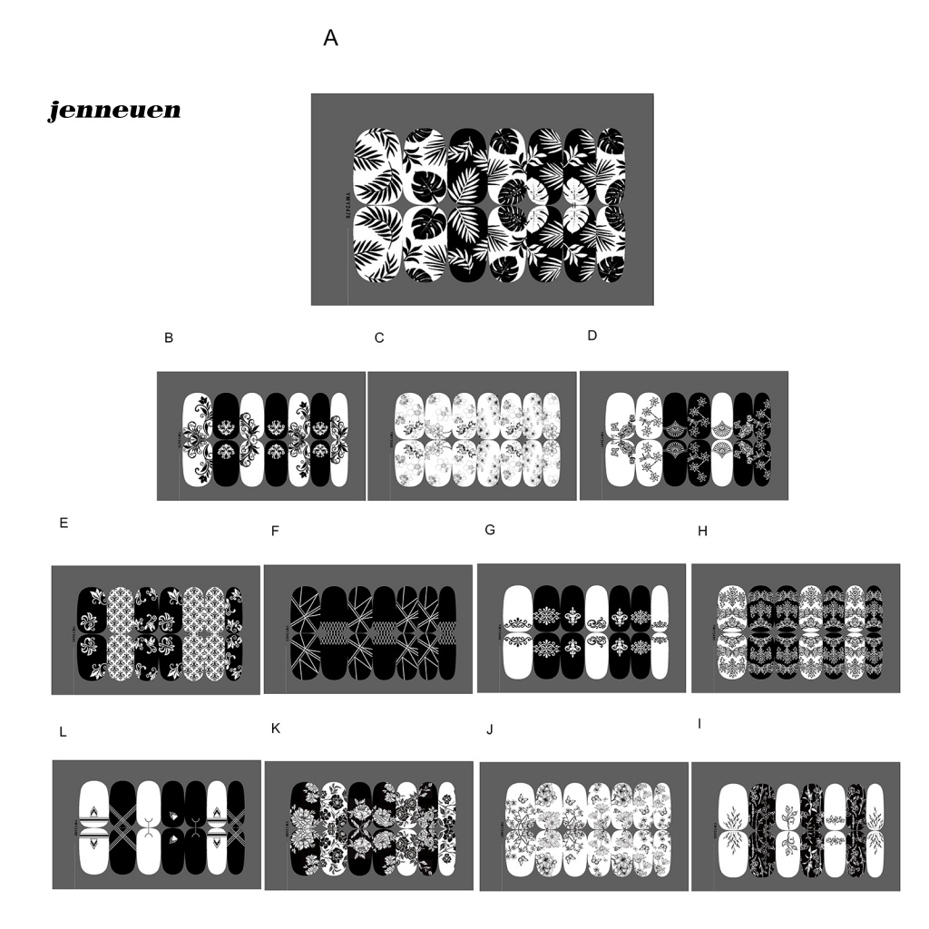 Miếng Dán Trang Trí Móng Nghệ Thuật Tạo Hiệu Ứng 3D DIY