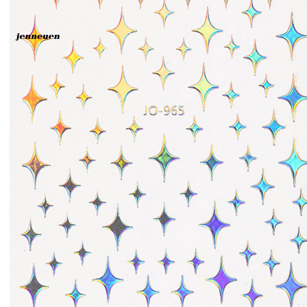 Miếng Dán Trang Trí Móng Tay Lấp Lánh Nhiều Màu Sắc