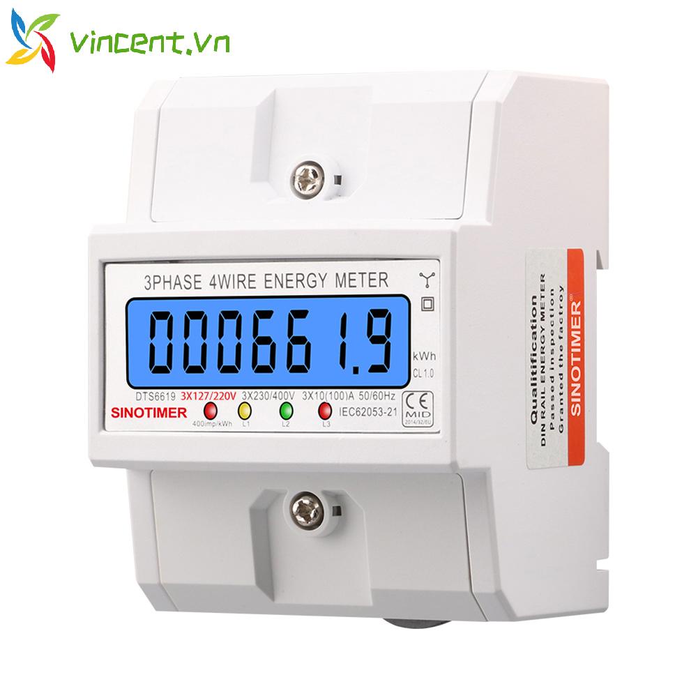 Đồng Hồ Đo Năng Lượng Điện 3 Pha 4 Dây 100A