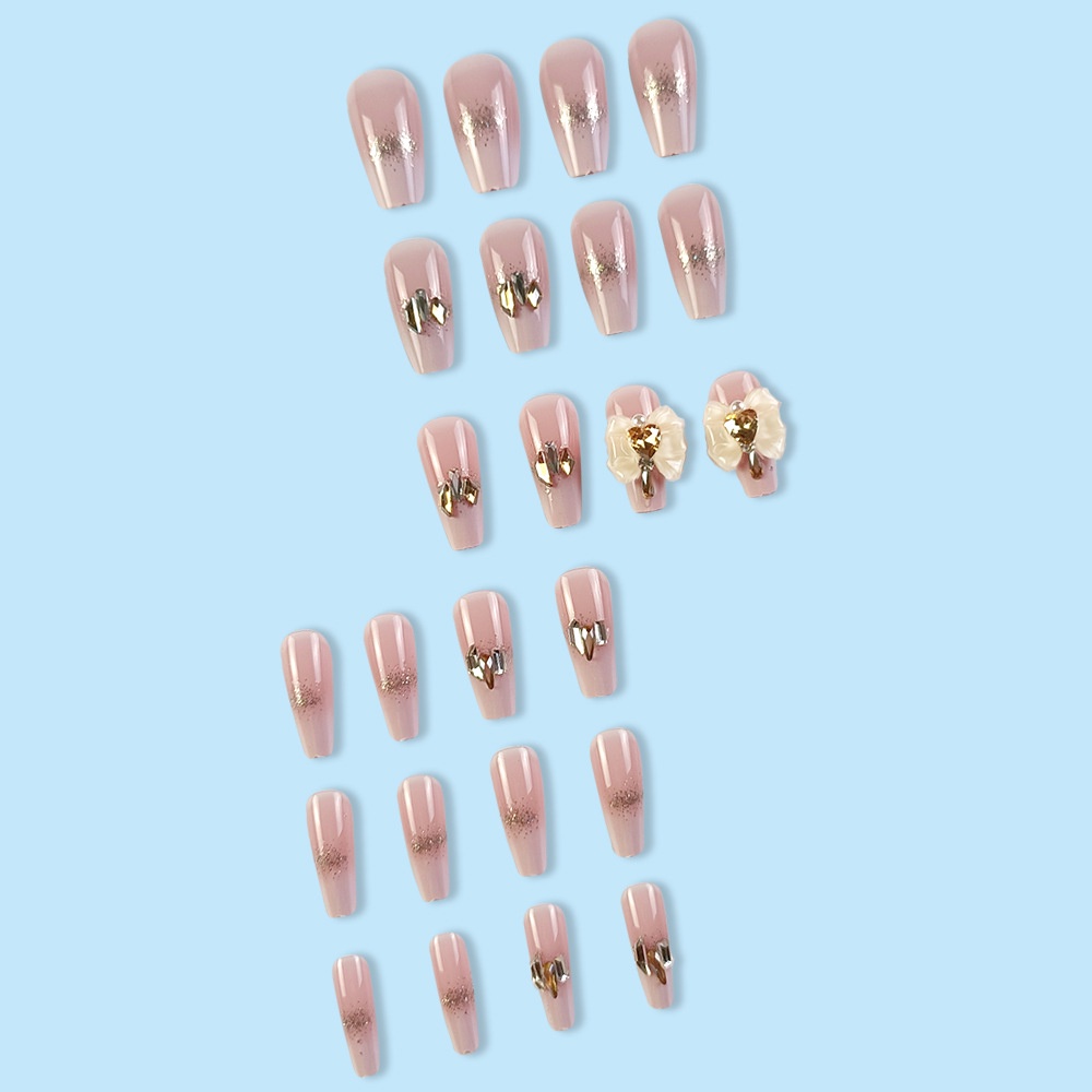 Miếng Dán Trang Trí Móng Tay Hình Nơ Lãng Mạn