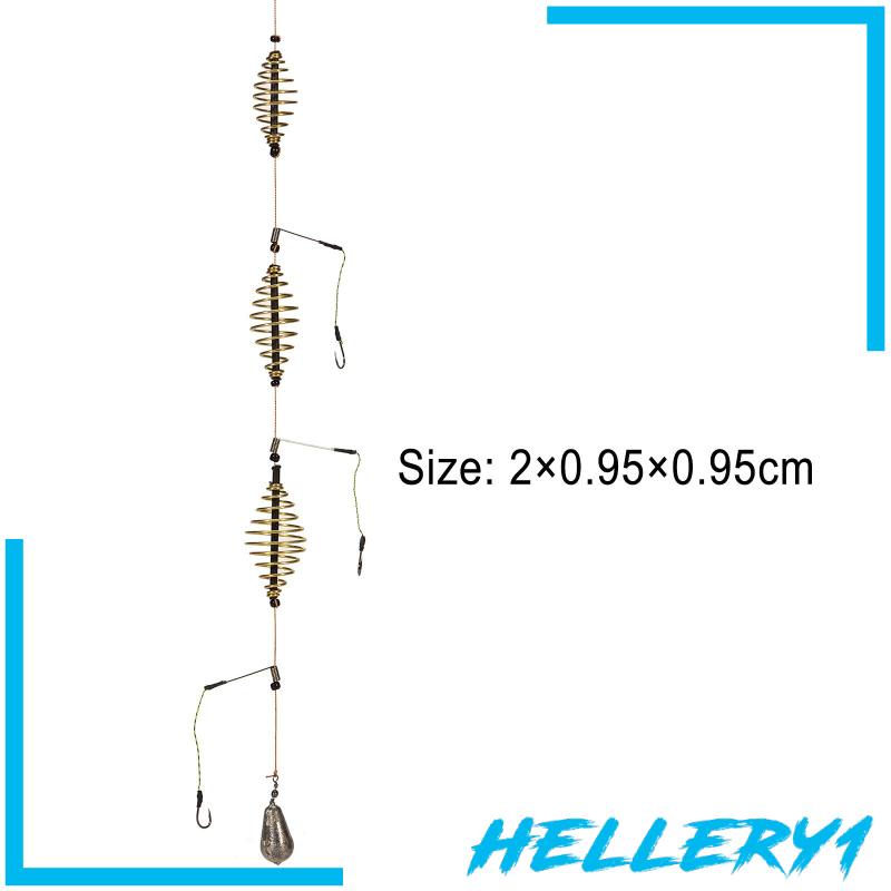 Lồng Đựng Thức Ăn Hình Quả Ô Liu Có Móc Lò Xo Cho Câu Cá