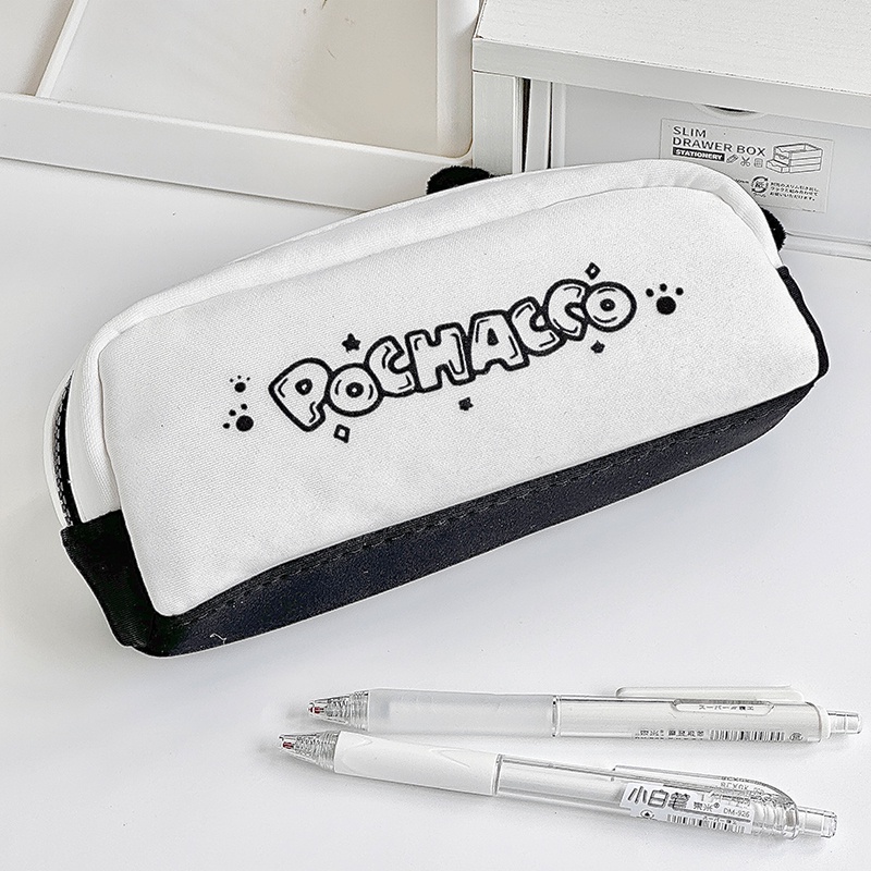 Túi Đựng Bút Chì Hai Ngăn Sức Chứa Lớn Hình Thú Nhồi Bông Hoạt Hình Pachacco Dễ Thương
