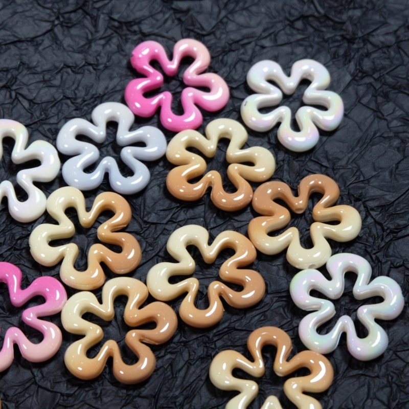 Mặt Dây Chuyền Bằng Resin Hình Hoa Rỗng Độc Đáo DIY