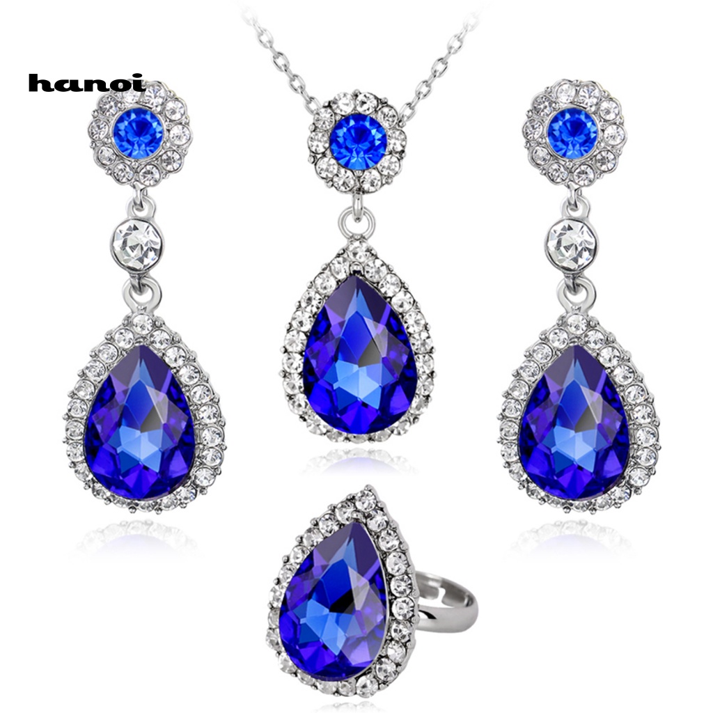 Bộ Trang Sức Đính Đá Thời Trang Dành Cho Nữ