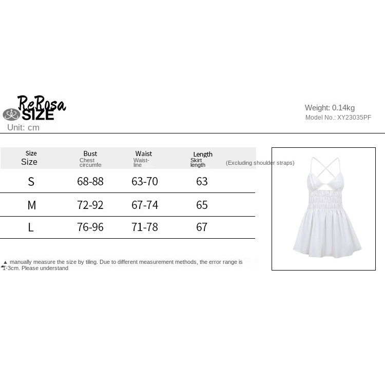 Rerosa Đầm Mini Hai Dây Cổ Khoét Sâu Xếp Ly Màu Trơn Mẫu Mới 2023 Phong Cách Retro Cho Nữ