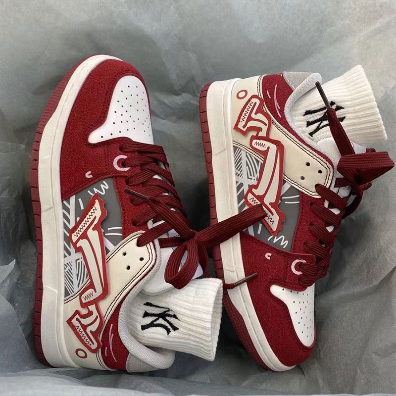 Giày Thể Thao Phối Màu graffiti Phong Cách hip hop Thời Trang Cho Nữ