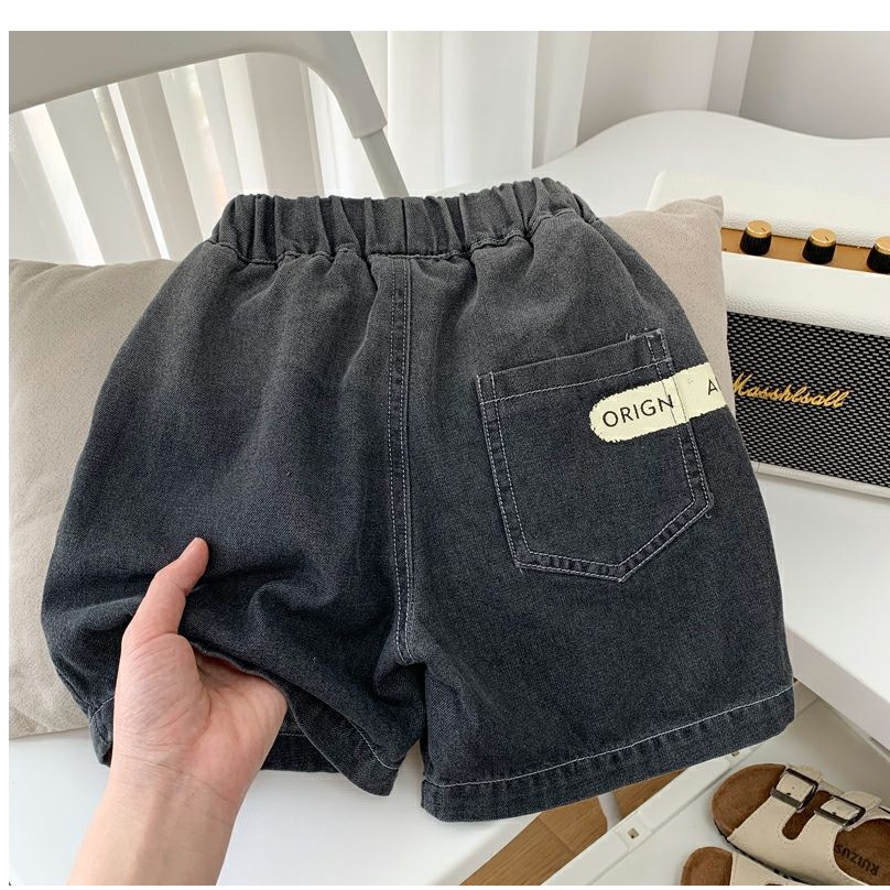 Quần Short Denim Mỏng Màu Gradient Phong Cách Mới 2023 Cho Bé Trai