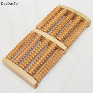 Dụng cụ lăn massage chân 5 đầu bằng gỗ giảm căng thẳng