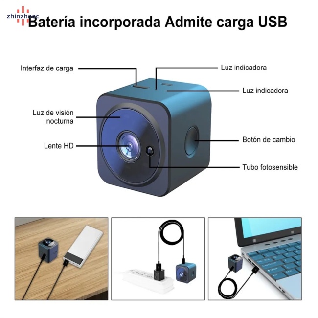 Camera An Ninh Không Dây Kết Nối Wifi Hd 1080p Có Tầm Nhìn Đêm