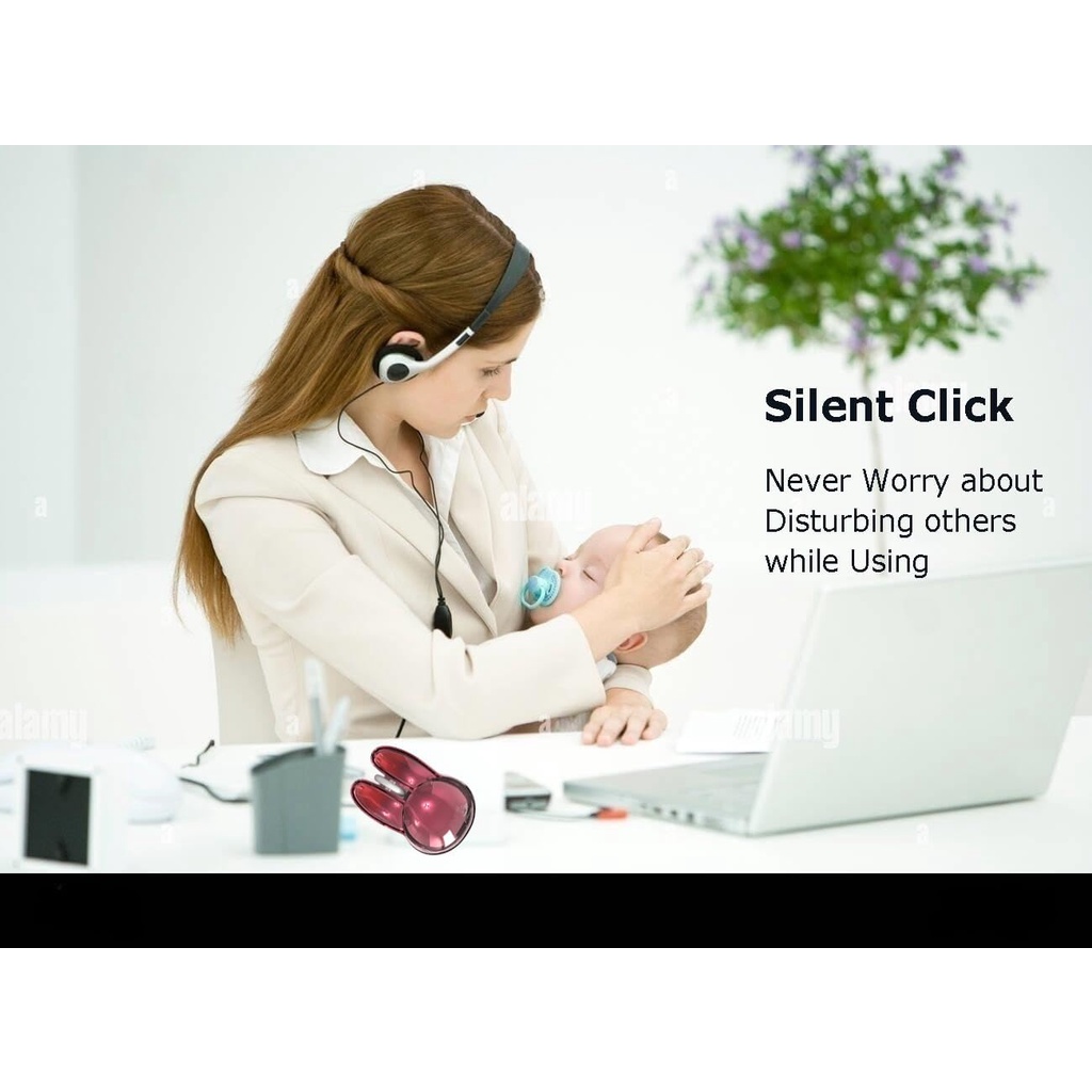 Chuột Quang Không Dây 3D Hình Thỏ Bunny Dễ Thương