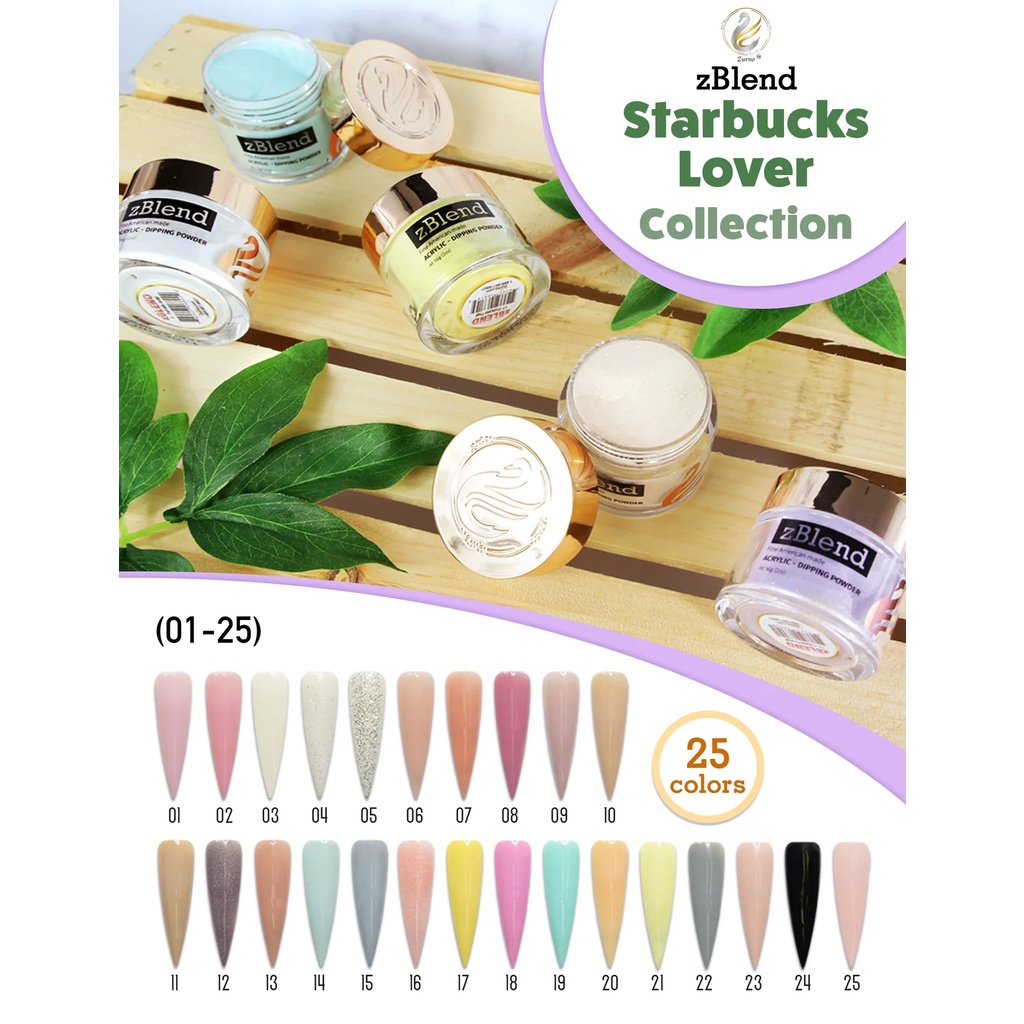 zBlend - #001 - #025 Starbucks Lover Collection - 25 Colors (Individual) - Hủ 1oz
