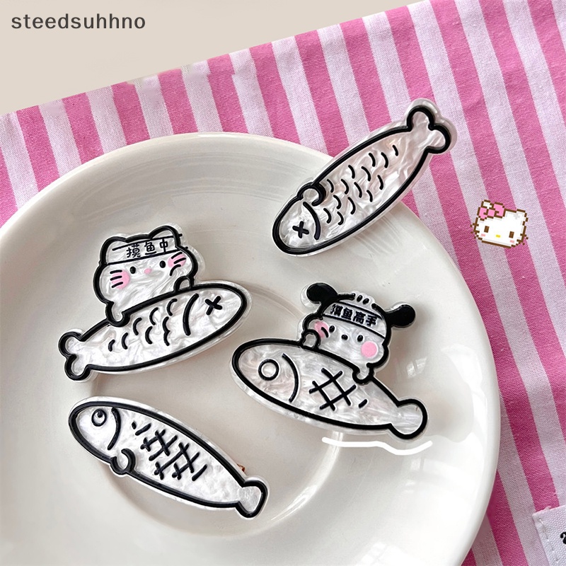 Kẹp Tóc Hình Cá Nhỏ Bằng Acrylic Phong Cách Nhật Bản Thời Trang hhno