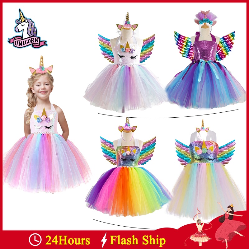 (MớI) Đầm HóA Trang Kỳ Lân Cho Bé GáI