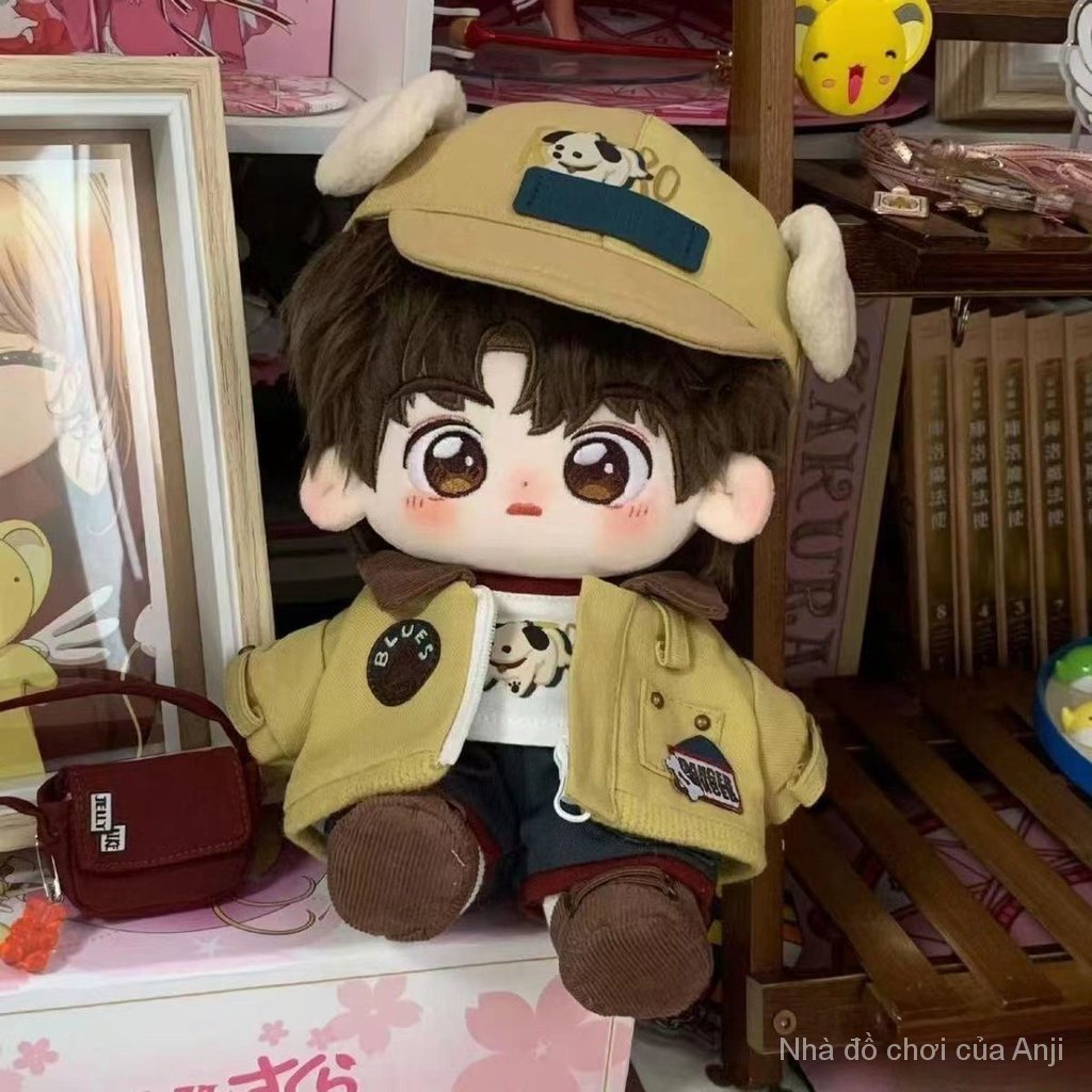 Búp Bê Nhồi Bông Hình Chó Sói Dễ Thương 20CM