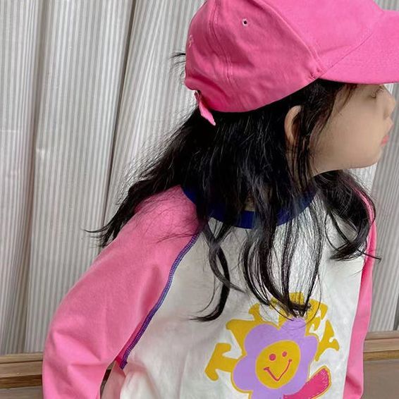 Áo Thun Tay Dài Dáng Rộng Thời Trang Mùa Thu Mới 2023 Cho Bé Gái