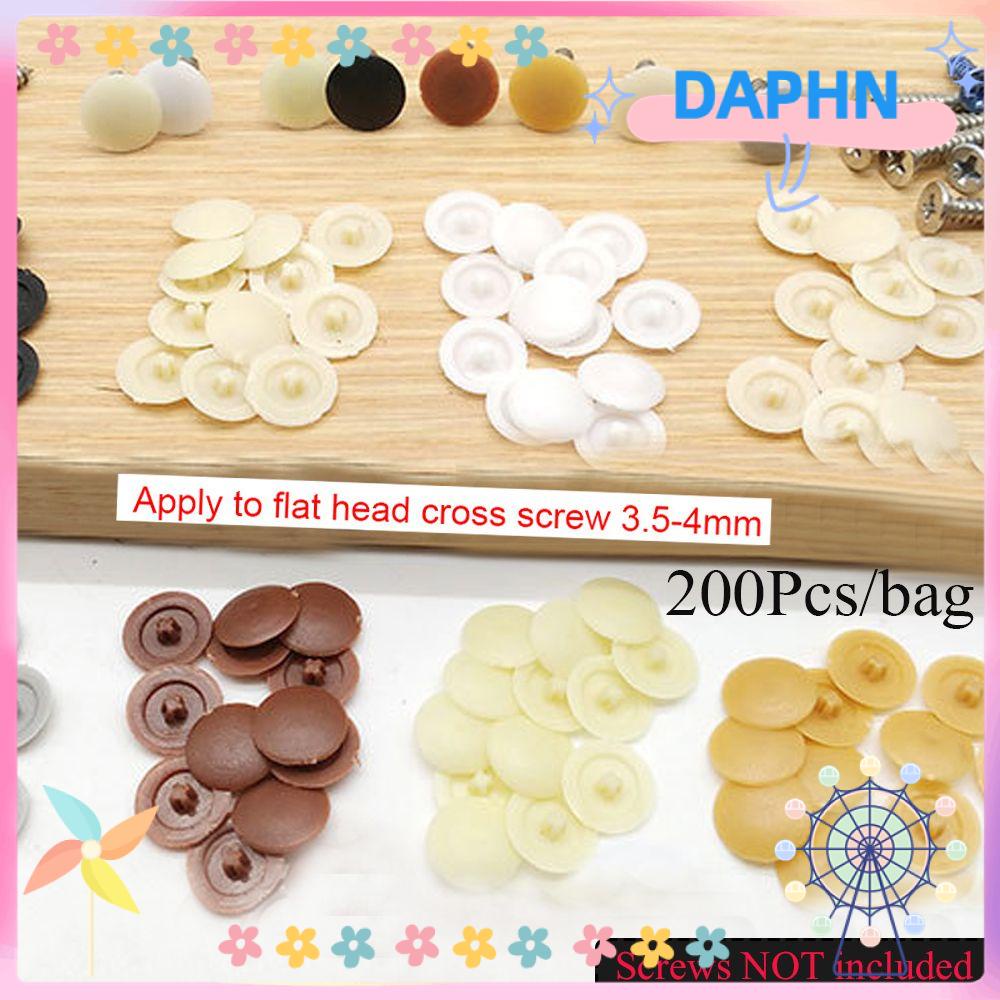 Set 200 nắp nhựa đậy bảo vệ ốc vít trang trí nội thất tiện dụng