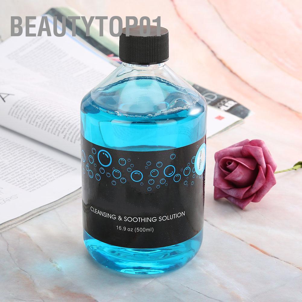 Dung dịch vệ sinh phun xăm BLUE SOAP 500ml Quy trình sạch Xà phòng lỏng BeautyTop01