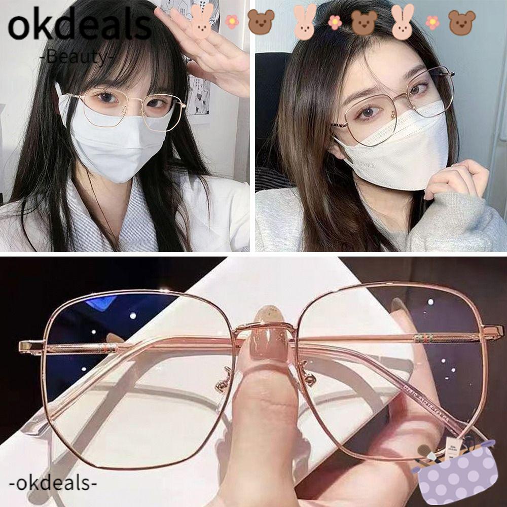 Mắt Kính Cận Thị Gọng Kim Loại Siêu Nhẹ Linh Hoạt