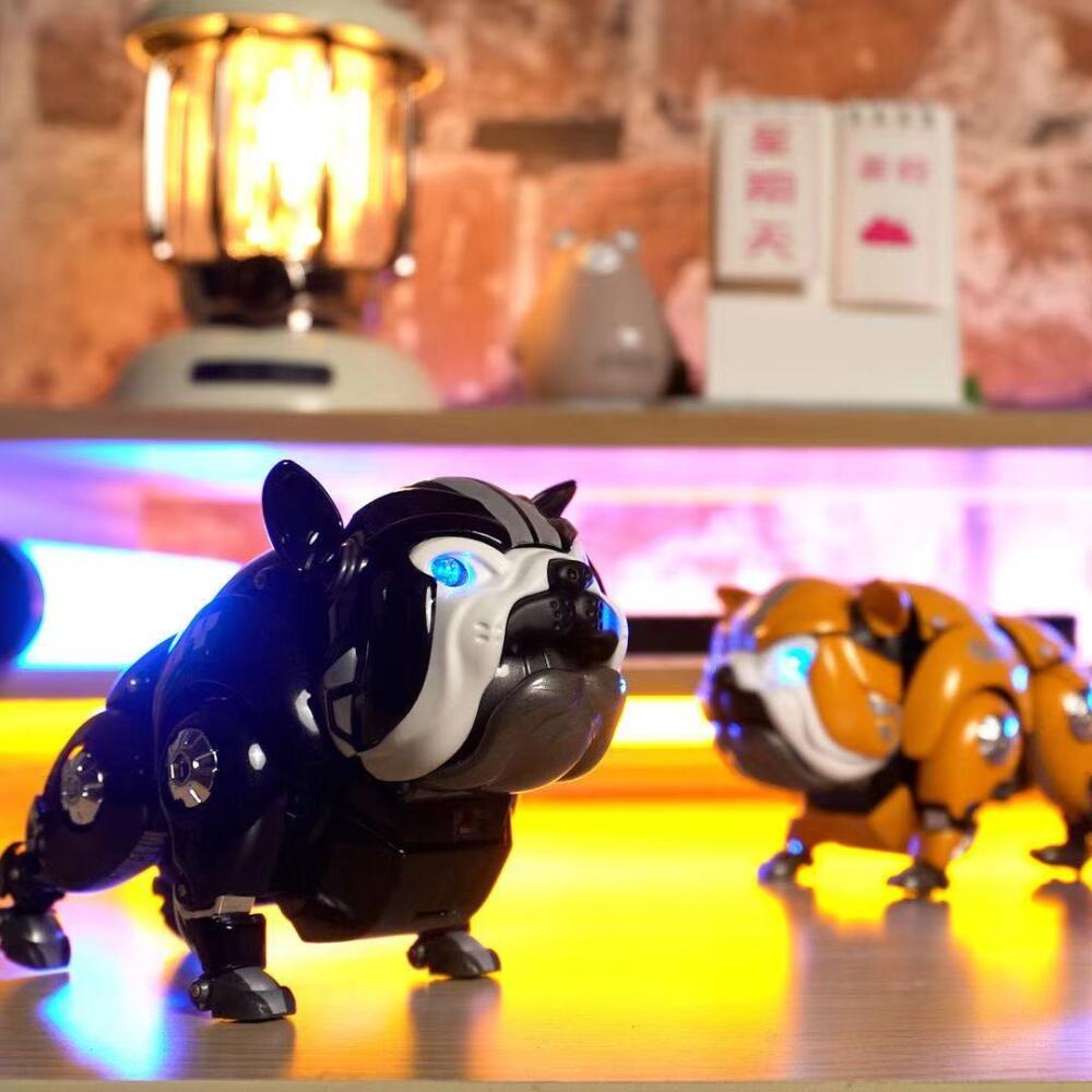 Đồ Chơi Mô Hình Chú Chó bully Bằng Kim Loại Dễ Thương Có Khớp Cử Động Và Thời Trang Thích Hợp Làm Quà Tặng Xe Hơi / Văn Phòng