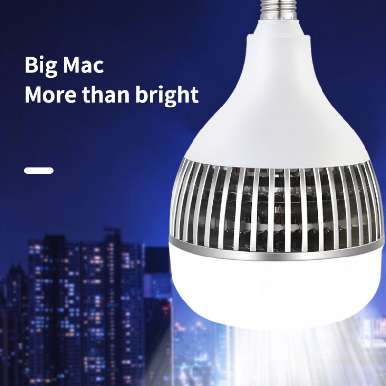Bóng Đèn Led E27 150w 100w 80w 50w 90% Ánh Sáng Trắng Cao Cấp Tiện Dụng