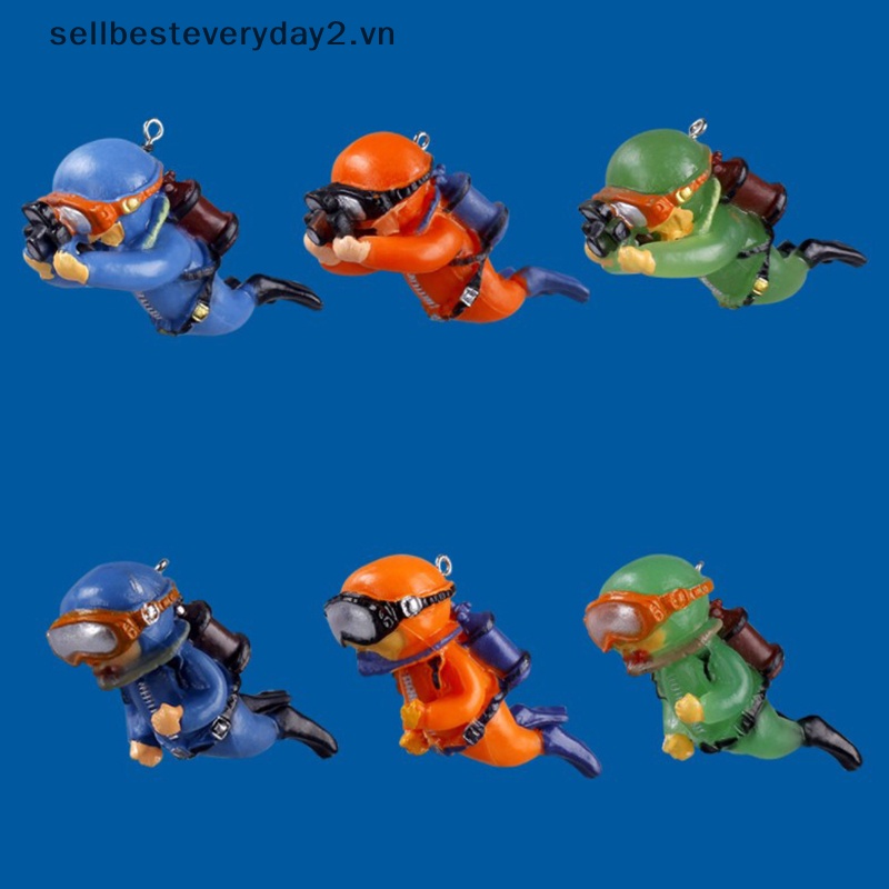 Tượng Ếch Xanh Mini Phát Quang Trang Trí Bể Cá