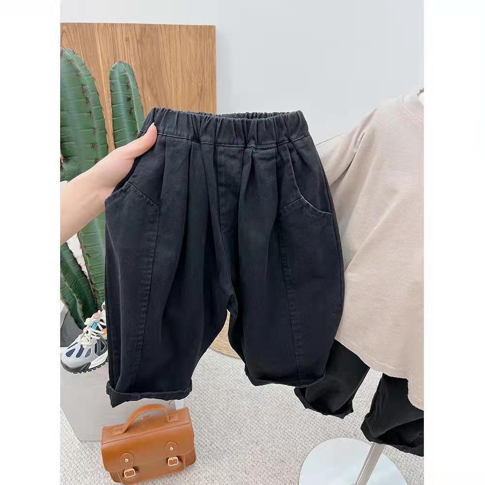 Quần Yếm Cotton Dệt Kim Phong Cách Retro Mẫu Mới 2023 Thời Trang Mùa Thu Cho Bé