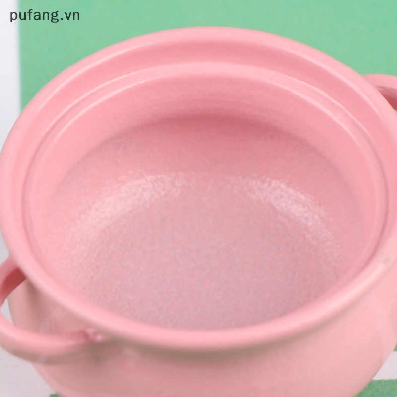 Pufang 1 cái 1/12 dollhouse miniature soup pot đồ dùng nhà bếp đồ chơi mô hình vn