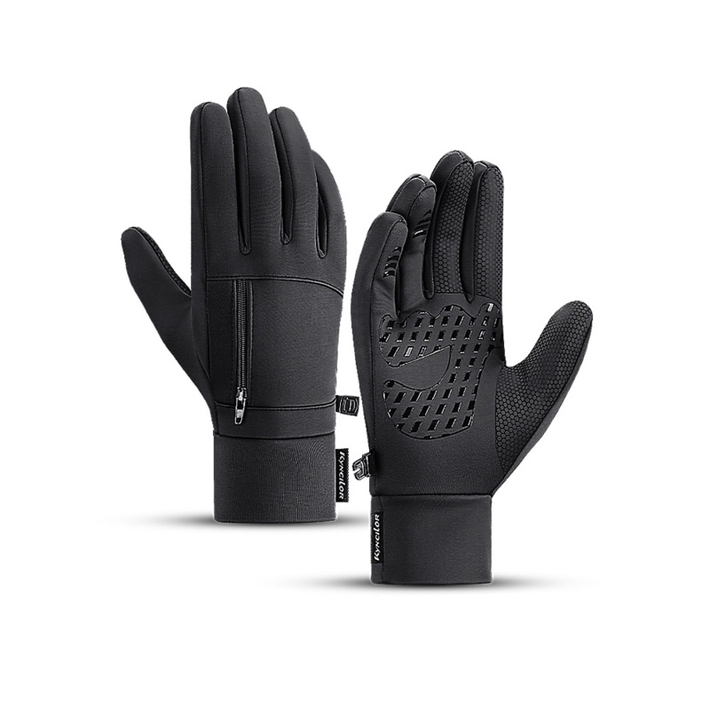 Mùa đông không thấm nước đi xe đạp găng tay thể thao ngoài trời chạy xe máy ski touch