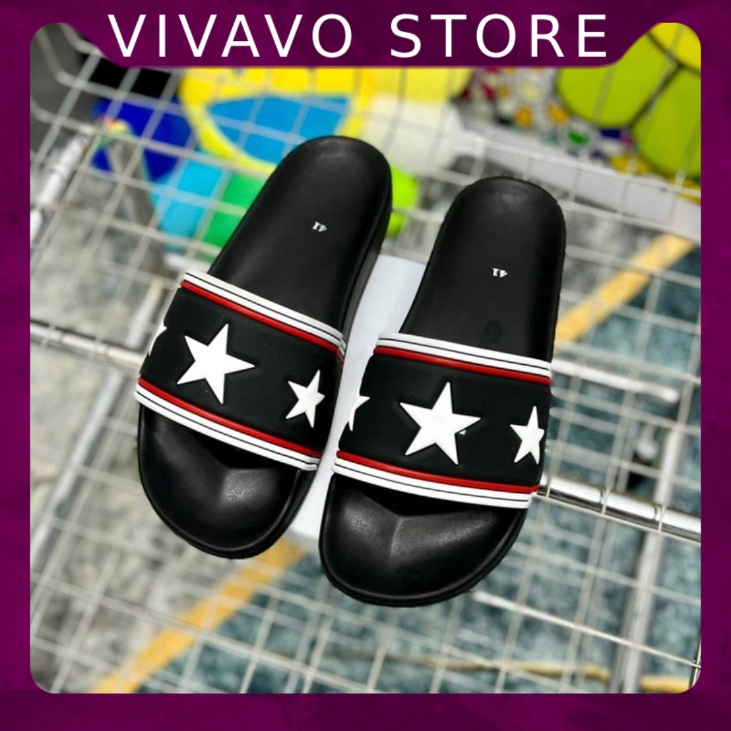 Dép quai ngang thời trang nam nữ GVC ông sao bản cao su - FREE SHIP