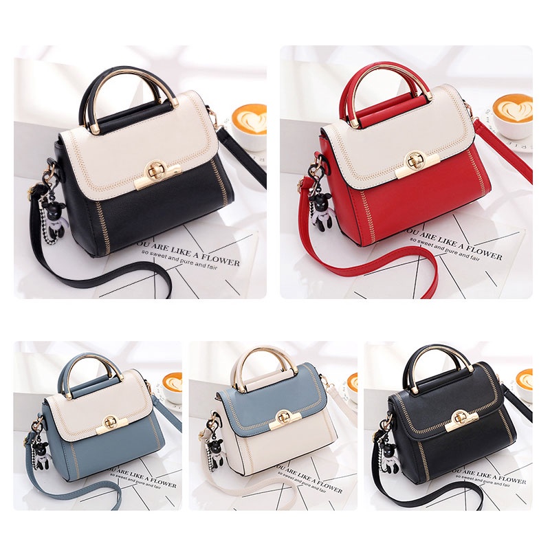 SUPERCUTE Túi Đeo Chéo Vai Họa Tiết Thêu Thời Trang Sành Điệu Bắt Mắt