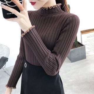 Áo len nữ dài tay cổ lọ thời trang hàn