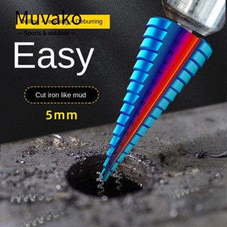 Muvako Mũi Khoan Bước Hình Nón Lục Giác Bằng Thép Phủ Gỗ 4-12 4-20 4-32mm Tốc Độ Cao