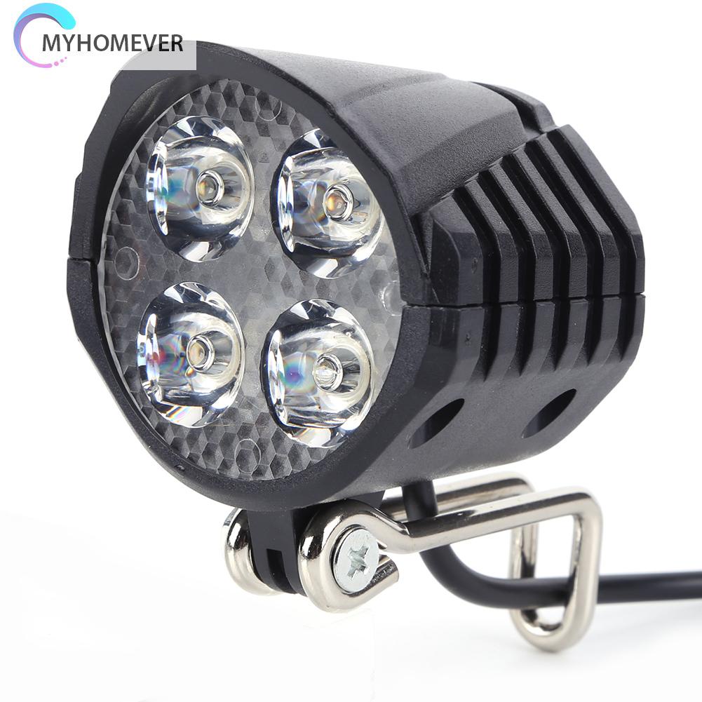 Đèn Pha LED 48V Kèm Còi Dành Cho Xe Đạp Điện