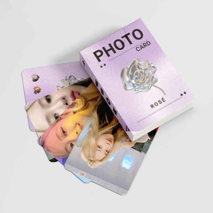 50pcs/box ROSE BLACK-PINK Photocards Album Lomo Cards Black Pink Kpop Postcards LETAOTAO2023