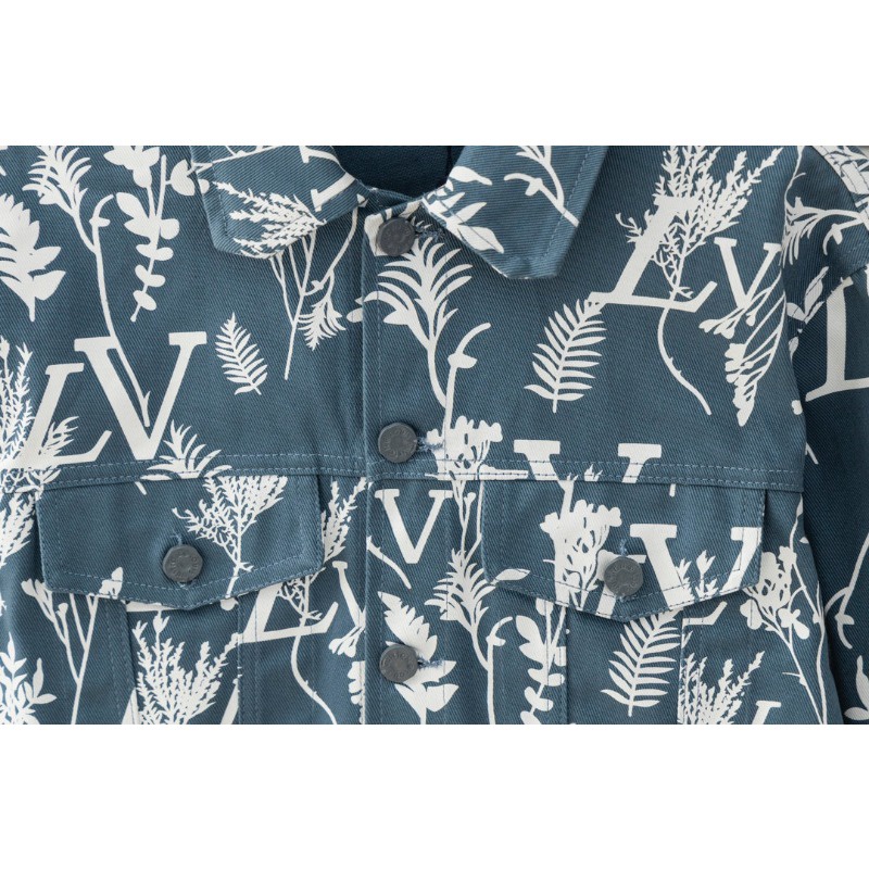 ❤️❤️ ❤️❤️ Áo Khoác Jean Nam Tay Dài Thêu Hoa Thời Trang