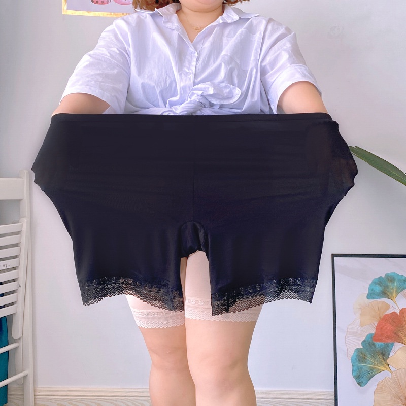 Plus Quần Lót Ren Không Đường May Lưng Cao Co Giãn Ôm Dáng Thời Trang Mùa Hè Cho Nữ