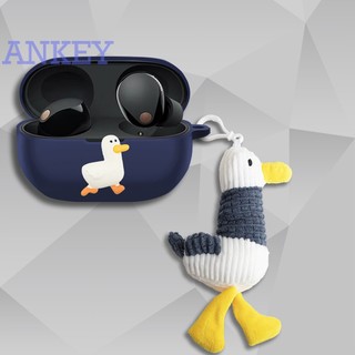 For sony wf-1000xm5 wf-1000xm4 wf-1000xm3 case protective silicone xm3 xm4 xm5 1000xm4 1000xm5 cute cartoon covers bluetooth earphone shell headphone