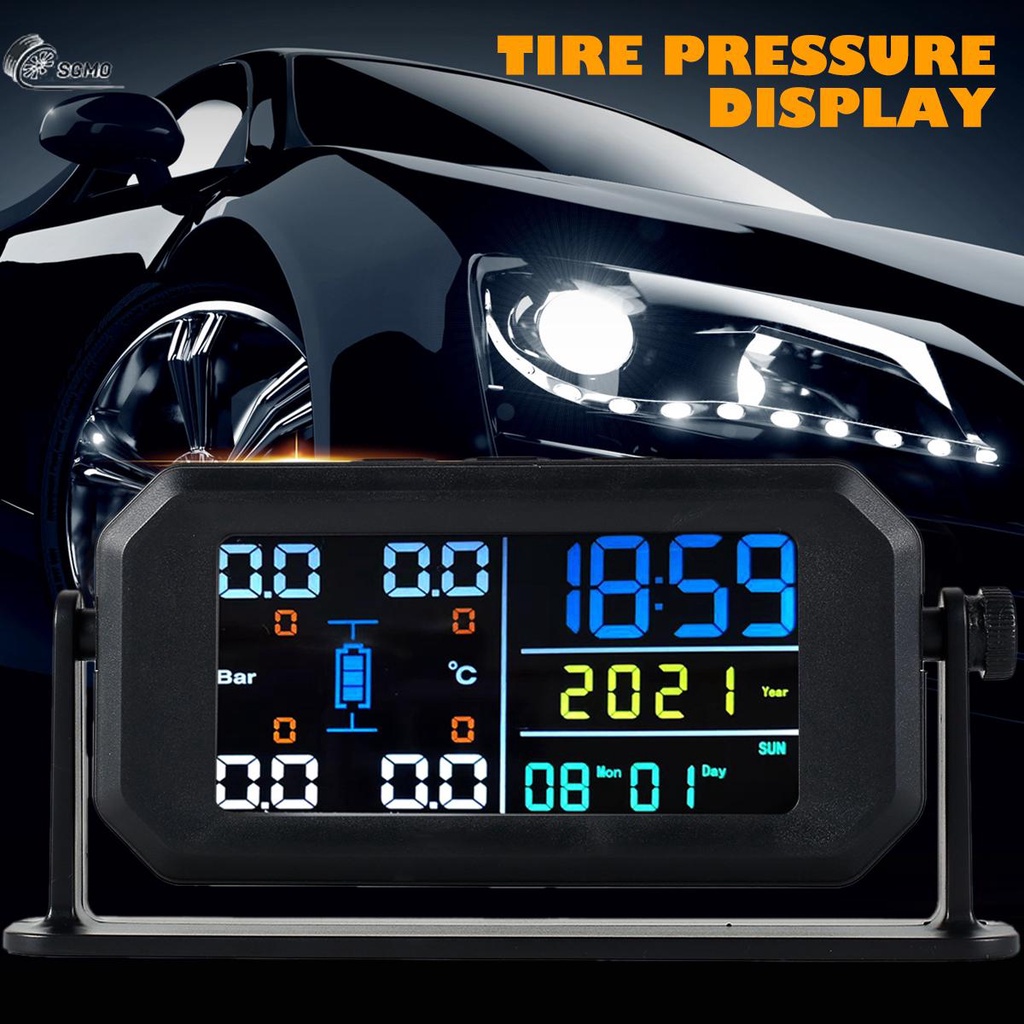 Hệ Thống Giám Sát Áp Suất Lốp TPMS Chống Nước IPX7 Ipxc8021 Chạy Bằng Năng Lượng Mặt Trời & USB