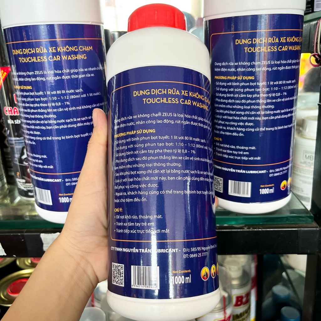 Xà Bông Không Chạm Zues 1 Lít Siêu Bọt Siêu Sạch, An Toàn, Tiết Kiệm