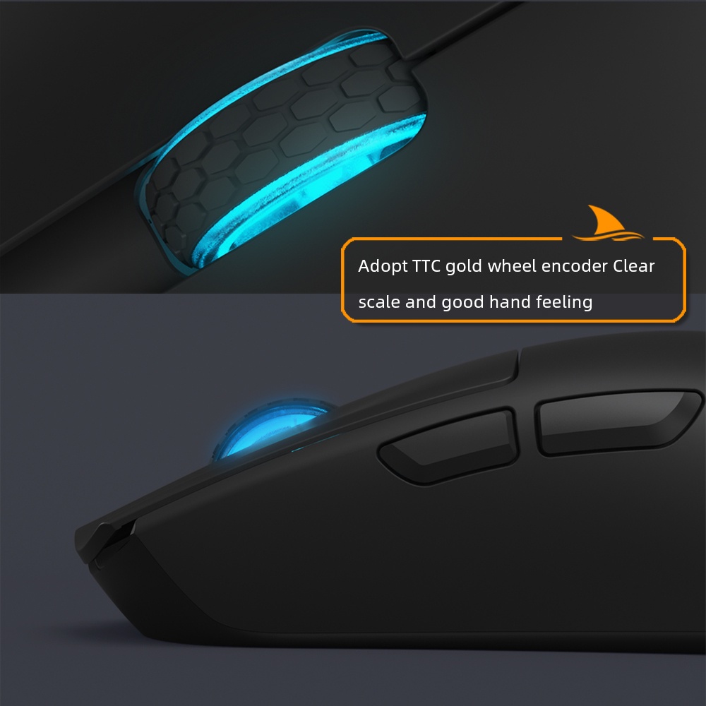 Chuột bluetooth Không Dây Chơi game darmoshark m3s 2khz esports Chơi game paw3395
