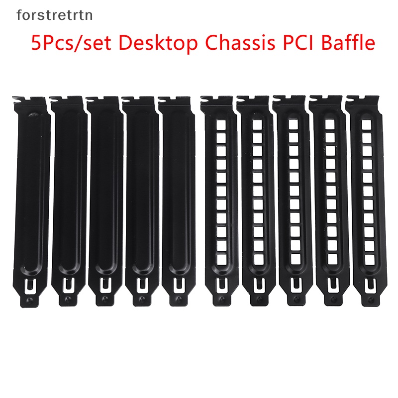 Forstretrtn 5 cái khung máy tính để bàn pci vách ngăn mở rộng khe cắm tấm che bụi bezel cho máy tính pc case en
