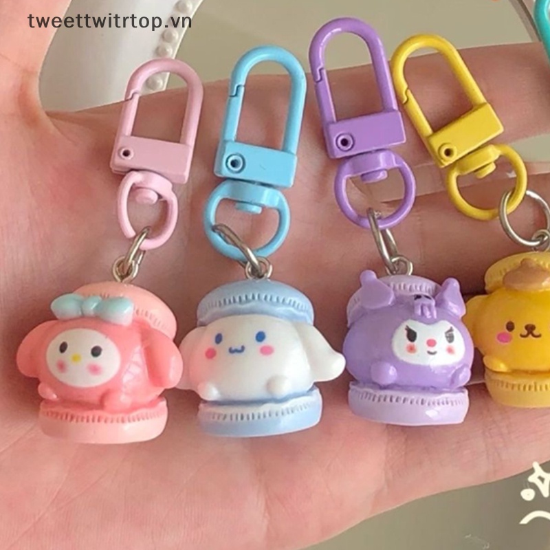 SANRIO Tri Móc Khóa Hình Thỏ Cinnamoroll / Cún Kumamon / melody Hoạt Hình Đáng Yêu