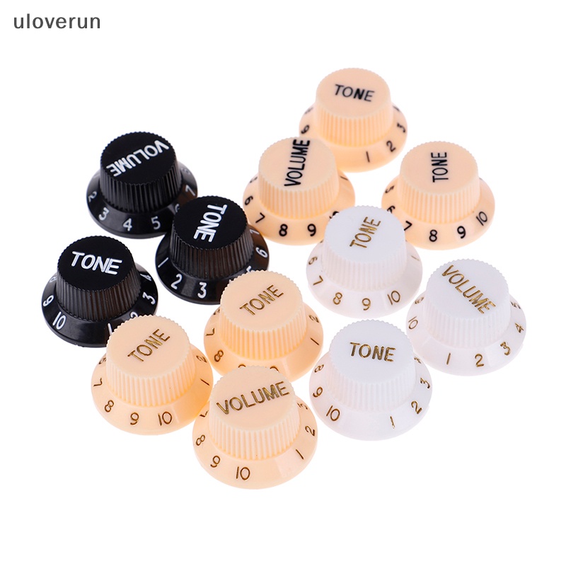 Uloverun guitars strat knob 1-volume 2-tone control knobs for guitar vn