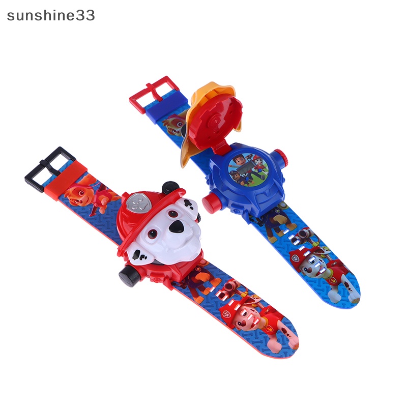 Su anime paw patrol đồng hồ kỹ thuật số chiếu 24 phong cách anime hành động hình con chó mô hình đồ chơi marshall chase kid gift n