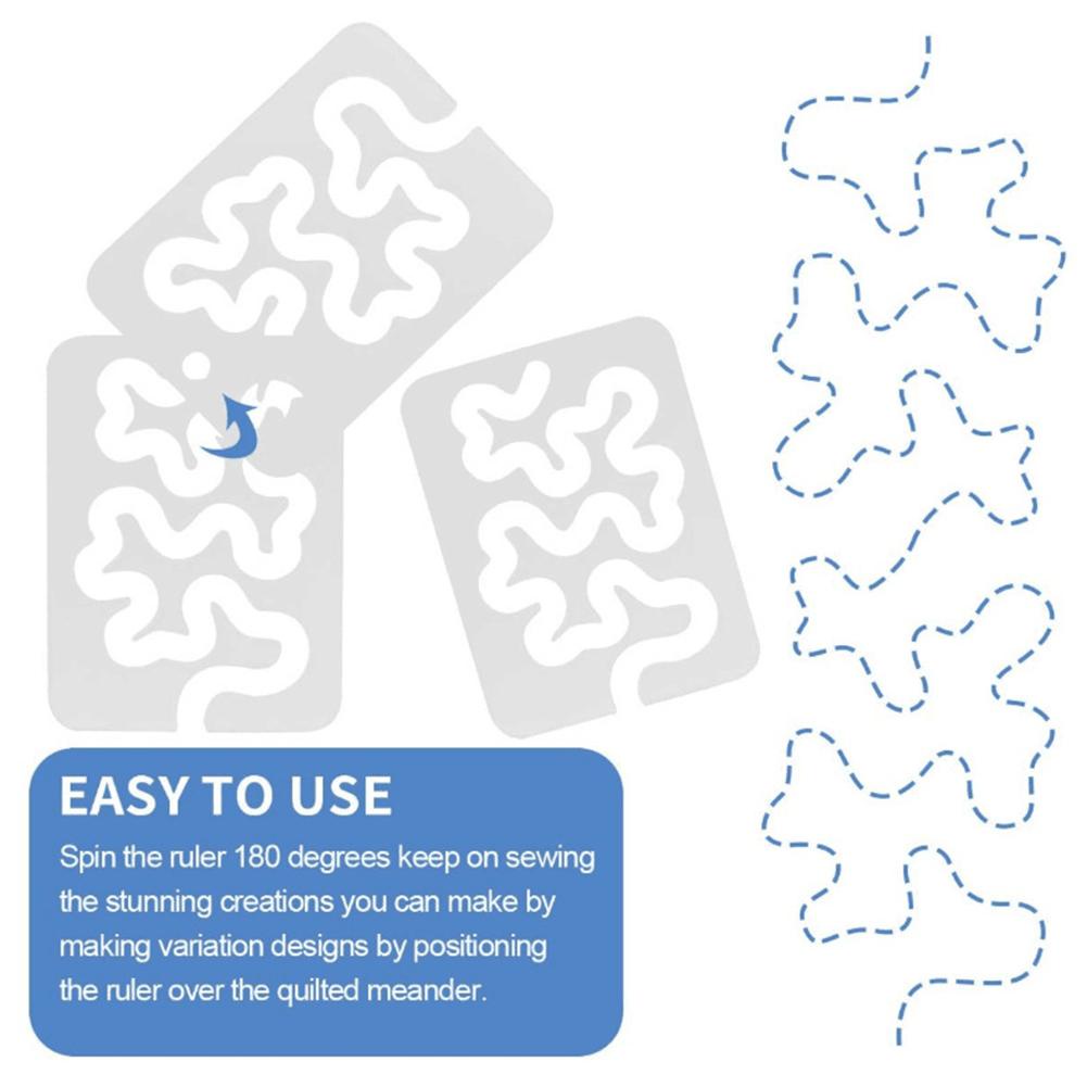 Thước Đo May Vá Thủ Công Bằng Acrylic Có Thể Tái Sử Dụng Cho Người Mới Bắt Đầu