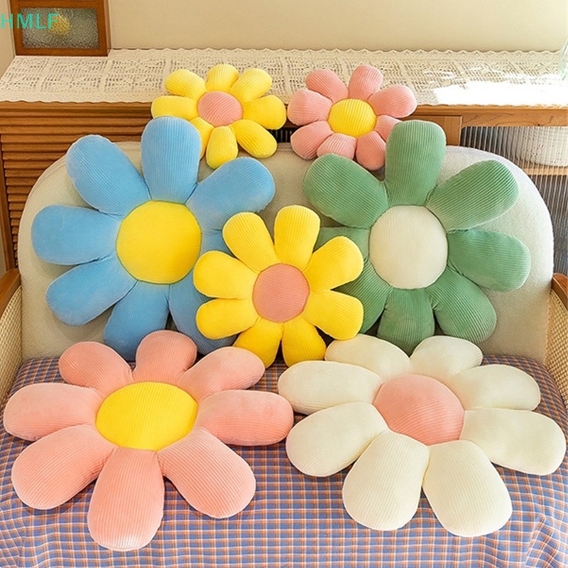 Hm daisy flower gối nhồi bông ghế sofa đệm sàn phim hoạt hình mặt trời hoa mông đệm thư giãn trang trí nội thất lf