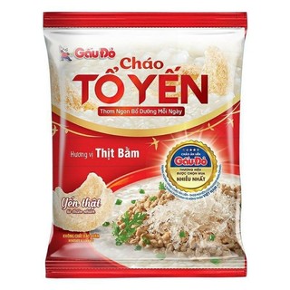 10 gói cháo tổ yến Gấu Đỏ thịt bằm